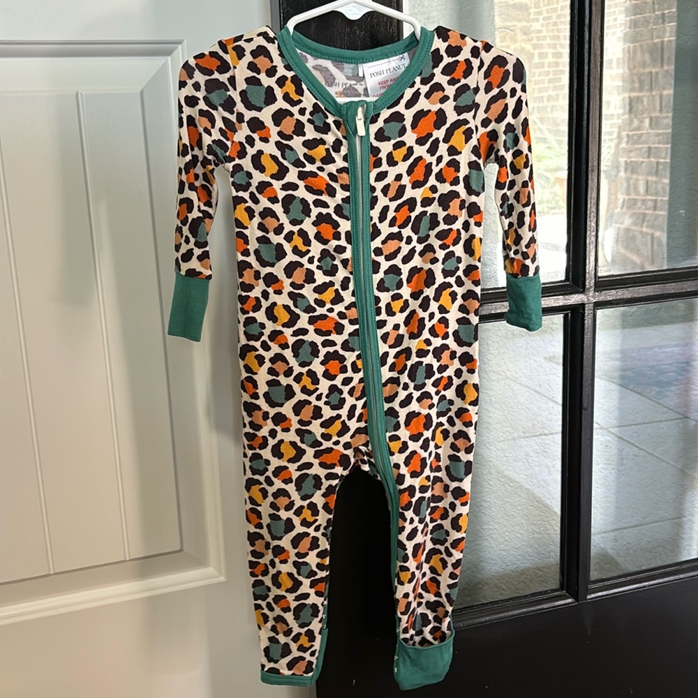 Posh Peanut convertible zip romper, pajamas
